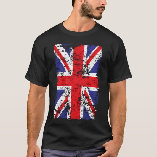 T-shirt Union Jack British Flag Great Britain Novelty fami (Devant)