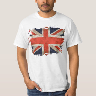 T-shirt Union Jack déchiquetée âgée