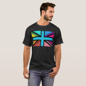 T-shirt Union Jack/Drapeau Multicolore+Noir (Devant entier)