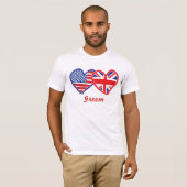 T-shirt Union Jack/États-Unis (Devant entier)