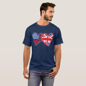 T-shirt Union Jack/États-Unis (Devant entier)