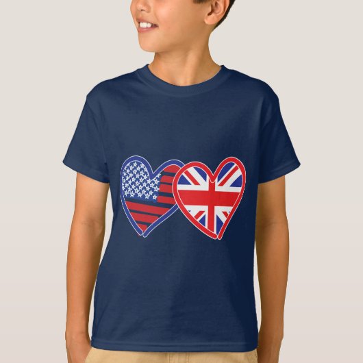 T-shirt Union Jack/États-Unis (Devant)