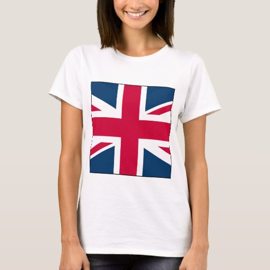 T-shirt Union Jack - Femmes Carrés (Devant)