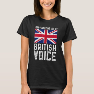 T-shirt Union Jack Flag ne me fait pas utiliser ma voix br