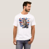 T-shirt Union Jack Lion Union Jack Drapeau British Isles U (Devant entier)