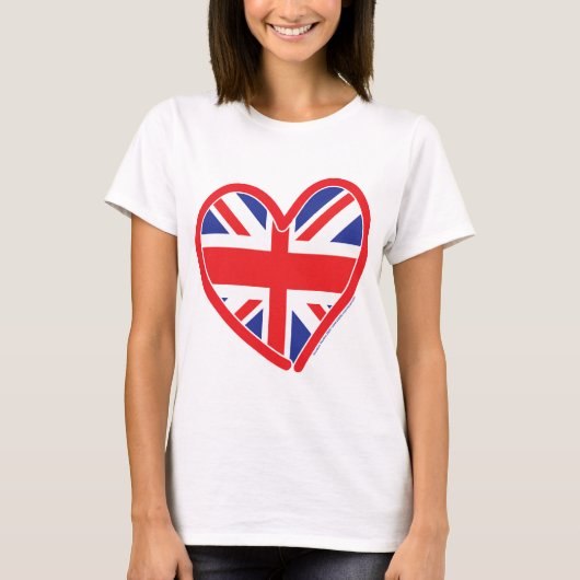 T-shirt Union Jack Royal Heart (Devant)