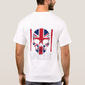 T-shirt Union Jack Skull Graphic Design (Dos)