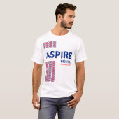 T-shirt Union Jack UK ASPIRE HAUTE Écriture chrétienne (Devant entier)