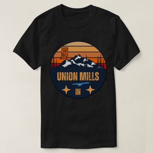 T-shirt Union Mills, Indiana (Design devant)