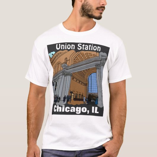 T-shirt Union Station Chicago, IL shirt (Devant)