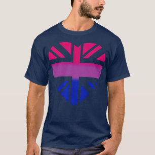 T-shirt Union Troisième culture Coeur rose pourpre bleu