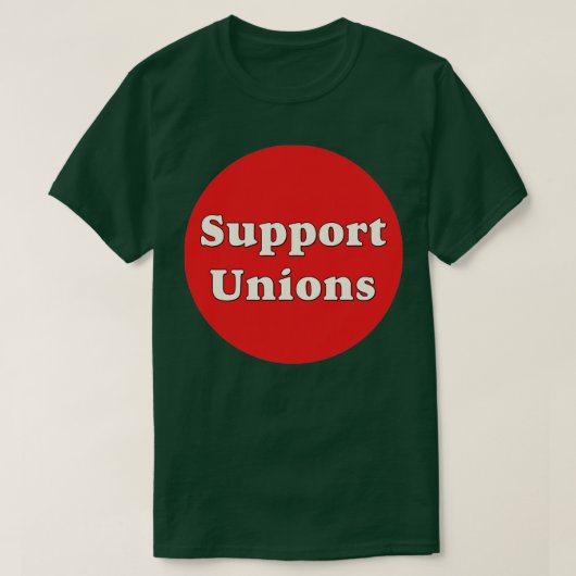 T-shirt Unions de support1 (Design devant)