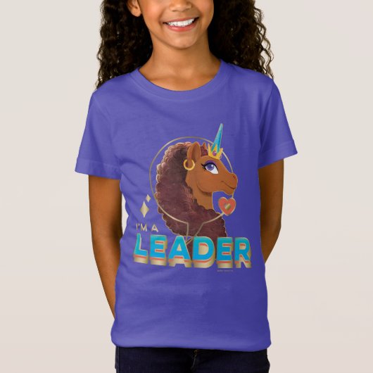 T-Shirt Unique à la licorne "I’m a Leader" Design (Devant)