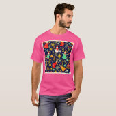 T-shirt Unique Colorful Festive Pattern Art (Devant entier)