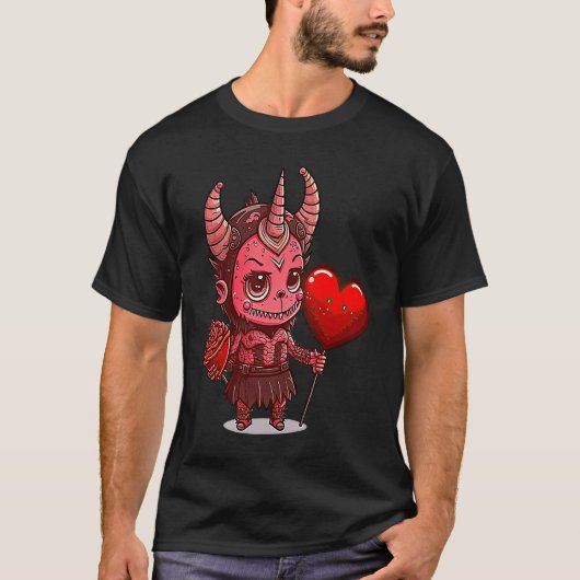 T-shirt Unique Cute Devilcore Devil Core Valentines Day  2 (Devant)