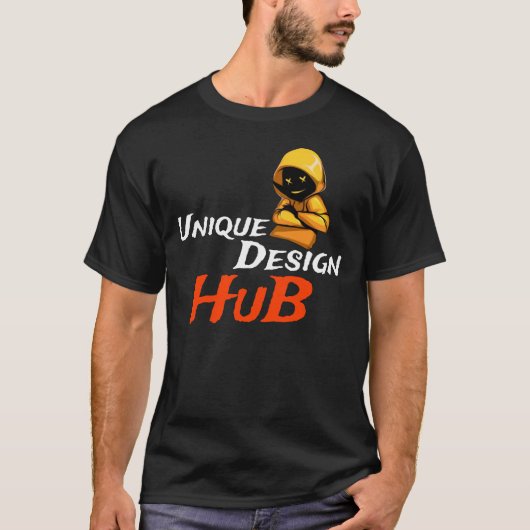 T-shirt "Unique Design Hub : Distinctive Graphic Tee" (Devant)