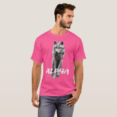 T-shirt Unique Forte Alpha Wolf Canis Lupis (Devant entier)