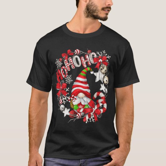T-shirt Unique Noël Gnome Cute Hohoho (Devant)