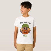 T-shirt unique Poodle hideux chien visage (Devant entier)