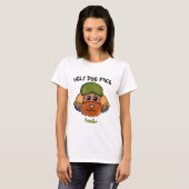 T-shirt unique Poodle hideux chien visage (Devant entier)