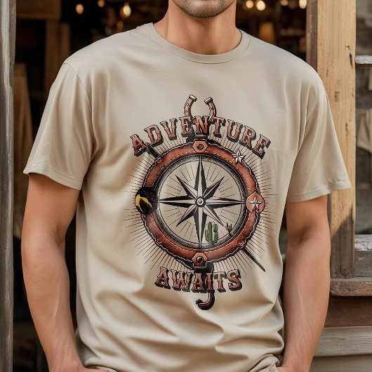 T-shirt Unique Wild West Compass Adventure