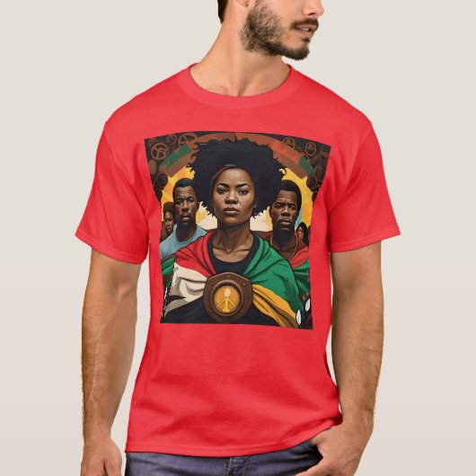 T-shirt Unis dans la force rétro (Devant)