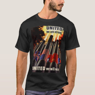 T-shirt Unis Nous sommes forts Propagande WorldII Vintage