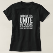 T-Shirt Unis pour les Introvertis (Design devant)