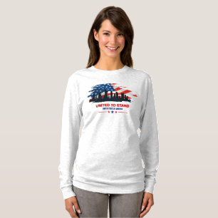 T-shirt Unis vers le stand Manche longue pour femmes