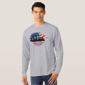 T-shirt Unis vers le stand | Manches longues pour hommes (Devant entier)