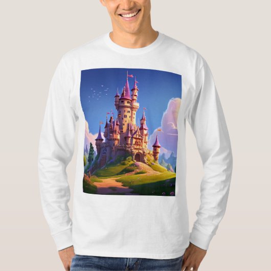 T-shirt Unisex à manches longues blanches (Devant)