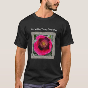 T-shirt Unisex avec le magnifique pavot Magenta
