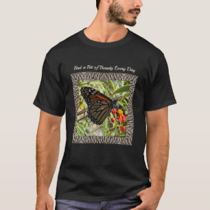 T-shirt Unisex avec Monarch sur Milkweed