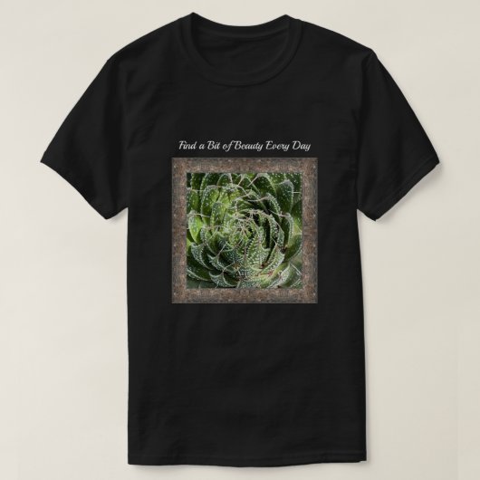 T-shirt Unisex avec Plante Lace Aloe (Design devant)