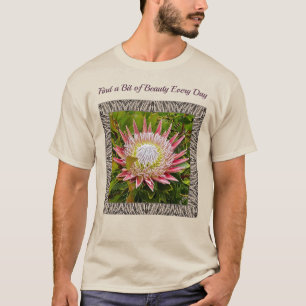 T-shirt Unisex avec Protea frappant