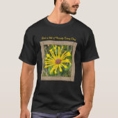 T-shirt Unisex avec Rudbeckia jaune (Devant)