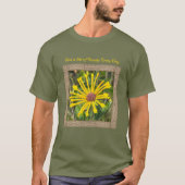 T-shirt unisex avec Rudbeckia jaune (Devant)