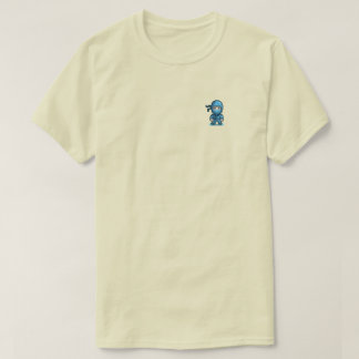 T-shirt Unisex bleu Ninja Retro Pixel Art