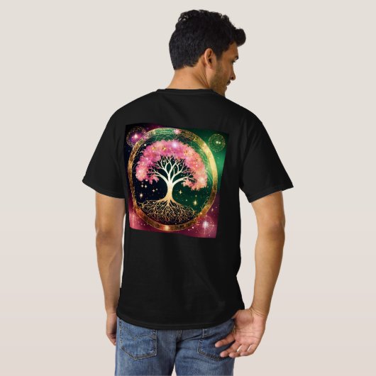 T-shirt Unisex Cotton Universe Tree (Dos entier)