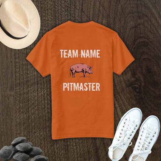 T-shirt Unisex Custom BBQ Team Pitmaster