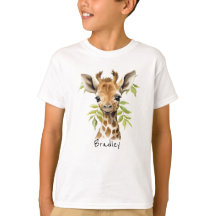 T-shirt Unisex Giraffe personnalisé pour enfants