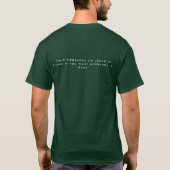 T-shirt Unisex Jour de la Saint Patrick Lucky avec les mes (Dos)