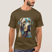 T-shirt Unisex Labrador Retriever Amoureux de les chiens C (Devant)