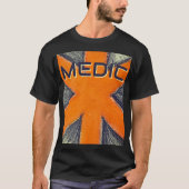 T-shirt Unisex Medic orange & graphite star de la vie (Devant)