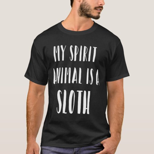 T-shirt Unisex My Spirit Animal Est Un Graphi Sloth (Devant)