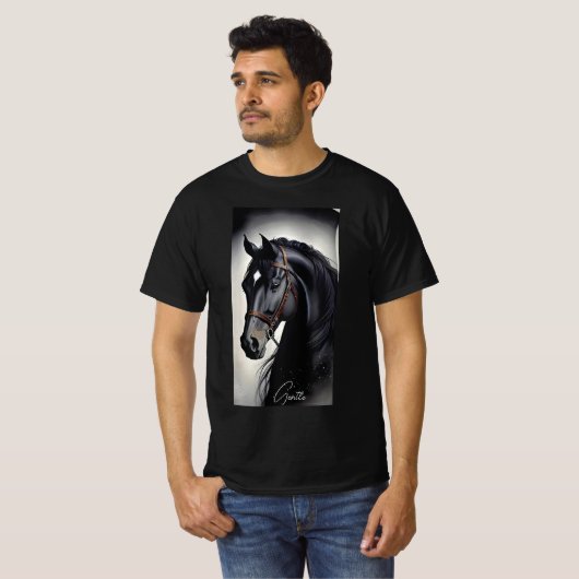 T-shirt Unisex pour Cheval (Devant entier)