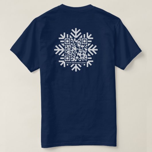 T-shirt Unisex Snowflake Code QR (Design dos)