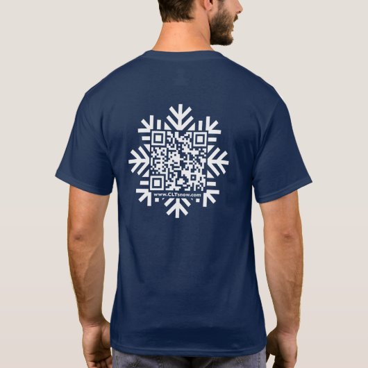 T-shirt Unisex Snowflake Code QR (Dos)