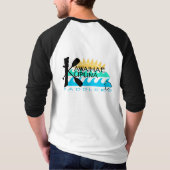 T-shirt unisexe à manches 3/4 (Dos)