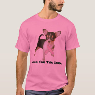 T-shirt unisexe de cancer du sein de chiwawa